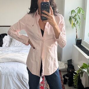 Polo by Ralph Lauren Pink Striped Button Down Shirt